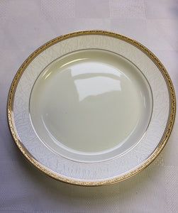 Brilliant - Imperial Gold Bread and Butter Plate 6" Set of 6 (White with Gold Rim)