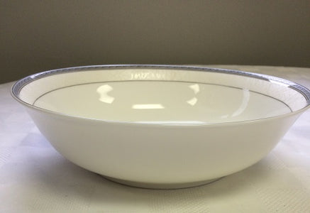 Brilliant - Imperial Platine Nappy Bowl 5.5", Set of 6 (White with Silver Rim)
