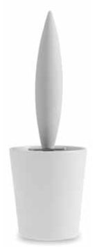 Legnoart Spicy Roatae Pizza Cutter With Porcelain Vase - White