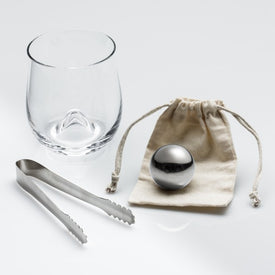 ROX and ROLL Glass with Stainless Steel Ice Ball