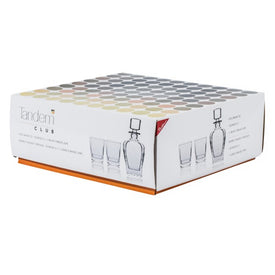 Tandem Whiskey Decanter and Tumblers 3 Piece Set
